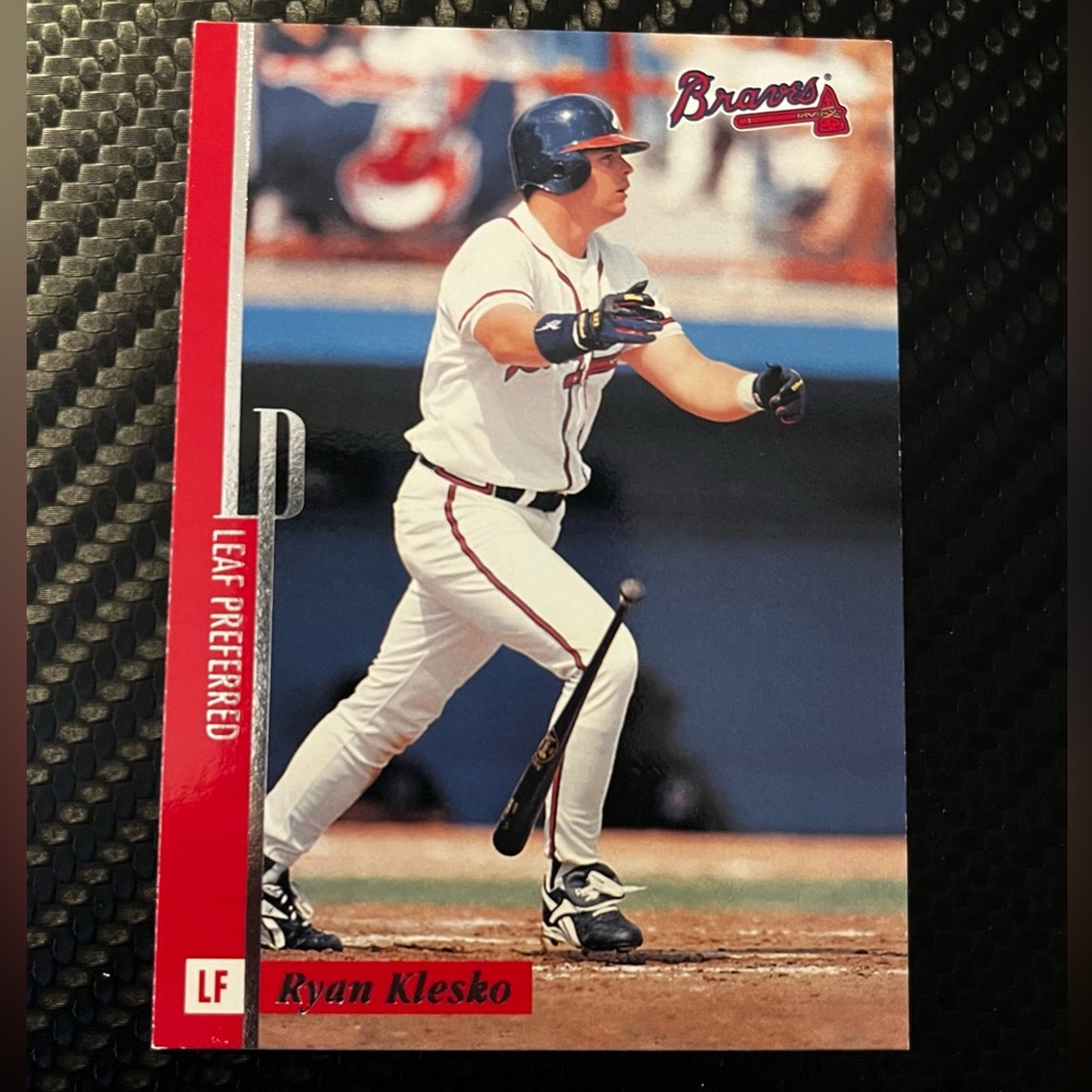Ryan Klesko 1996 Atlanta Braves Donruss LEAF PREFERRED #66 MLB Baseball  Card